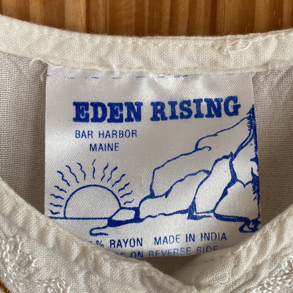 Eden Rising Bar Harbor, ME Embroidered Dress / Cover-up Small - Picture 4 of 5